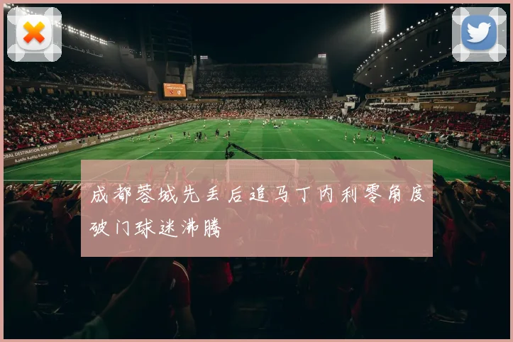 成都蓉城先丢后追马丁内利零角度破门球迷沸腾