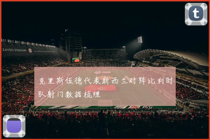 克里斯伍德代表新西兰对阵比利时队射门数据梳理